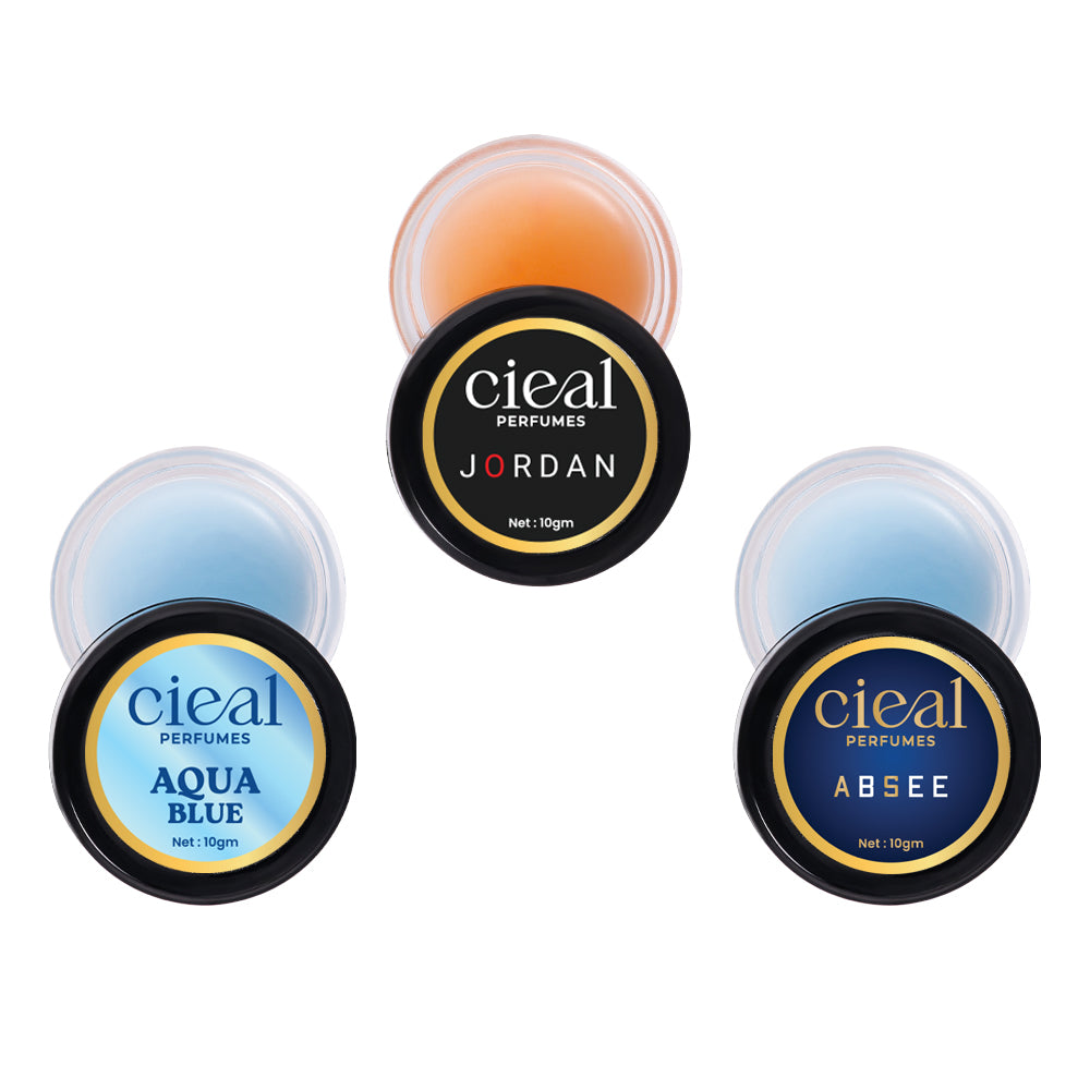 CIEAL Solid Perfume Set of 3 – Aqua Blue | Jordan | Absee